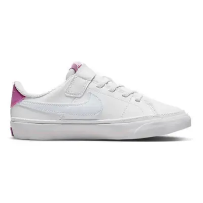 Dívčí vycházková obuv NIKE Court Legacy white cosmic fuchsia pearl pink football grey