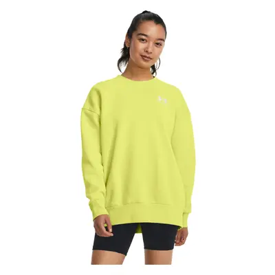 Dámská zateplená mikina UNDER ARMOUR Essential Fleece OS Crew-YLW