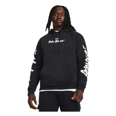 Pánská zateplená mikina s kapucí UNDER ARMOUR UA Rival Fleece Graphic HD-BLK