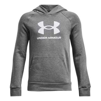 Chlapecká zateplená mikina s kapucí UNDER ARMOUR UA Rival Fleece BL Hoodie-GRY