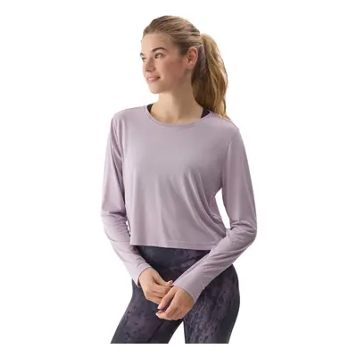 Dámské tréninkové triko s dlouhým rukávem 4F LONGSLEEVE-4FWSS24TLONF250-52S-LIGHT VIOLET