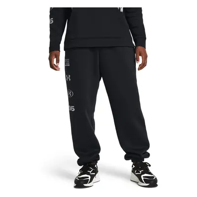 Pánske zateplené tepláky UNDER ARMOUR UA Essential Flc Nov Puddle-BLK