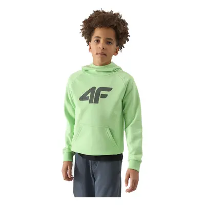 Chlapecká mikina se zipem 4F JUNIOR SWEATSHIRT-4FJWSS24TSWSM0925-42S-LIGHT GREEN