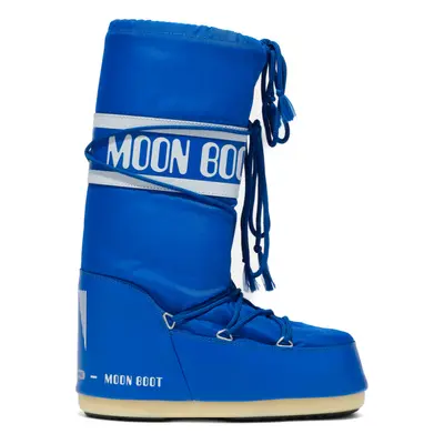 Dětské vysoké zimní boty MOON BOOT ICON NYLON, 075 electric blue