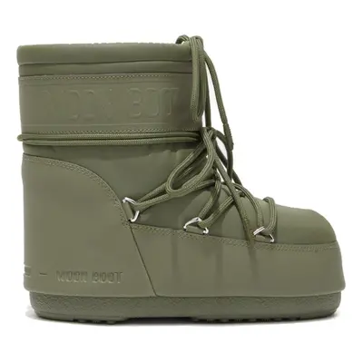 Dámské kotníkové zimní boty MOON BOOT ICON LOW RUBBER, 002 khaki