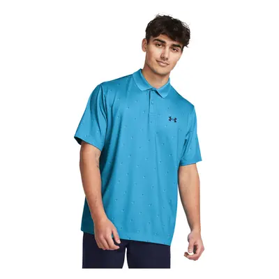 Pánské tréninkové polo triko s krátkým rukávem UNDER ARMOUR UA Perf 3.0 Printed Polo-BLU