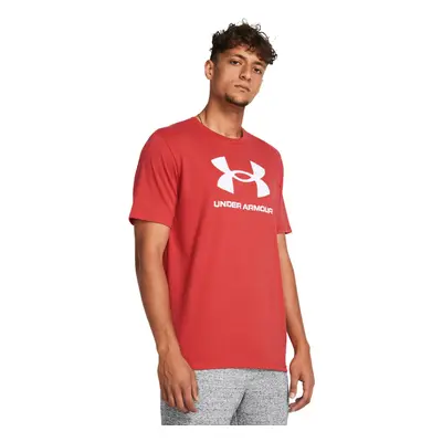 Pánské triko s krátkým rukávem UNDER ARMOUR UA SPORTSTYLE LOGO UPDATE SS-RED