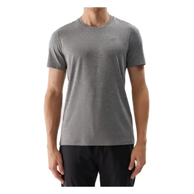 Pánske tréningové tričko s krátkym rukávom 4F TSHIRT FNK-4FWSS24TFTSM599-27M-COLD LIGHT GREY MEL