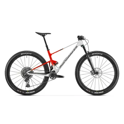 Horské kolo MONDRAKER F-Podium Carbon R, bunker grey flame red vortex grey