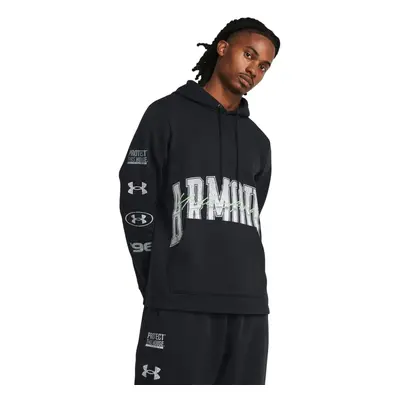 Pánska zateplená mikina s kapucňou UNDER ARMOUR UA Essential Flc Nov Hood-BLK