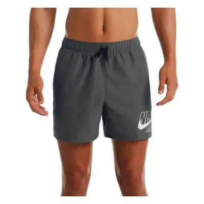 Pánské plavky NIKE SWIM Logo Lap 5 inch-018 Iron Grey