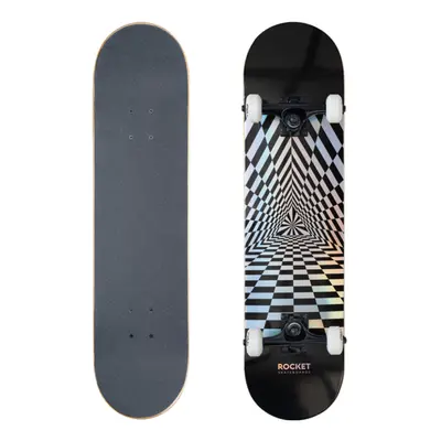 Skateboard ROCKET Prism Foil Silver 7.75 IN