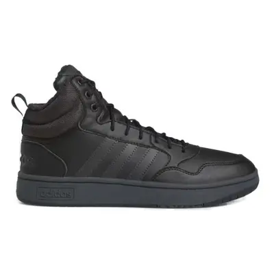 Pánské kotníkové zimní boty ADIDAS Hoops 3.0 Mid WTR core black carbon cloud white