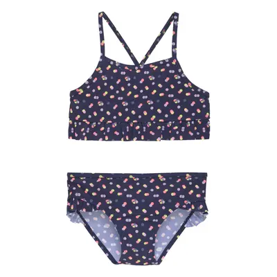 Dívčí plavky COLOR KIDS Bikini W. Frills, AOP, dress blues