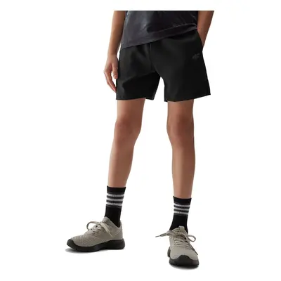 Chlapecké tréninkové kraťasy 4F JUNIOR SHORTS FNK-4FJWSS24TFSHM483-20S-DEEP BLACK