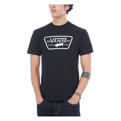 Pánské triko s krátkým rukávem VANS MN FULL PATCH Black White