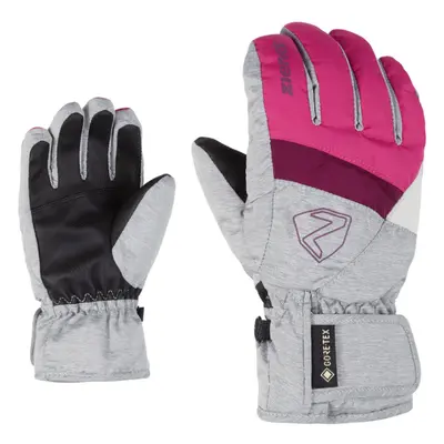 Juniorské lyžařské rukavice ZIENER LEIF GTX glove junior pop pink light melange