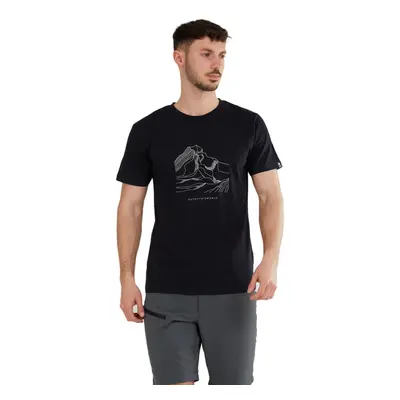 Pánské turistické triko s krátkým rukávem FUNDANGO Legend T-shirt-890-black