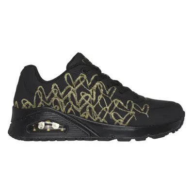 Dámská rekreační obuv SKECHERS Uno Golden Heart black gold