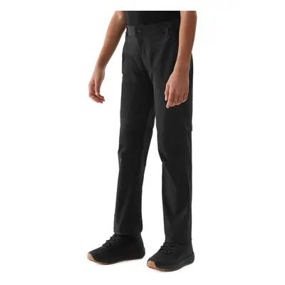 Dívčí turistické kalhoty 4F JUNIOR TROUSERS FNK-4FJWSS24TFTRF494-21S-BLACK