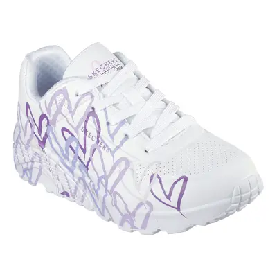 Dámská rekreační obuv SKECHERS Uno Spread The Love white multi purple