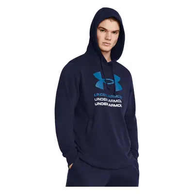 Pánská mikina s kapucí UNDER ARMOUR UA Rival Terry Graphic Hood-BLU