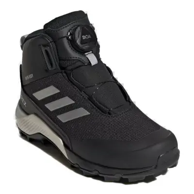 Juniorské kotníkové zimní boty ADIDAS Terrex Winter Mid Boa Rain.Rdy core black silver core blac