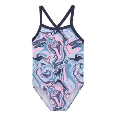 Dívčí plavky COLOR KIDS Swimsuit Sporty, AOP, cerulean