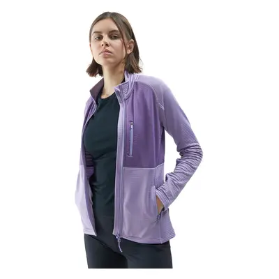 Dámská turistická mikina se zipem 4F SWEATSHIRT FNK-4FWSS24TFSWF316-52S-LIGHT VIOLET