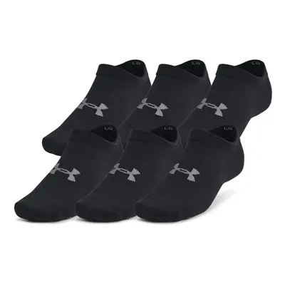 Ponožky UNDER ARMOUR UA Essential No Show 6 pack-BLK