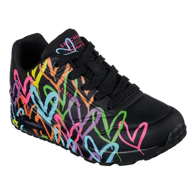 Dámská vycházková obuv SKECHERS Uno Highlight Love black multi