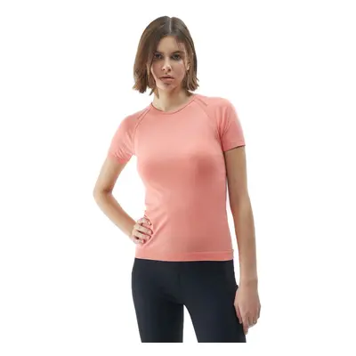 Dámské turistické triko s krátkým rukávem 4F TSHIRT FNK-4FWSS24TFTSF738-64S-SALMON CORAL