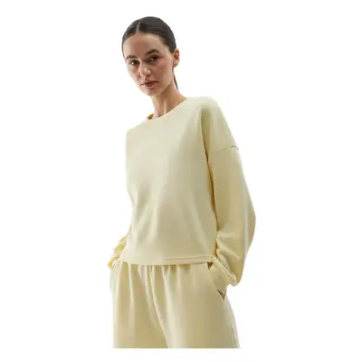 Dámská mikina 4F SWEATSHIRT-4FWSS24TSWSF1001-73S-LIGHT LEMON