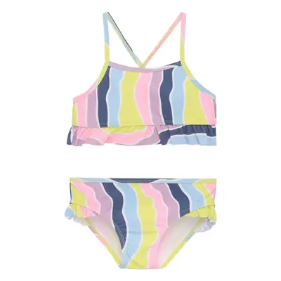 Dívčí plavky COLOR KIDS Bikini W. Frills, AOP, lavender mist