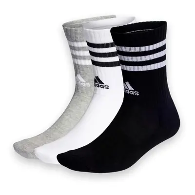 Ponožky ADIDAS 3S C SPW CRW 3P MGREYH WHITE BLACK W