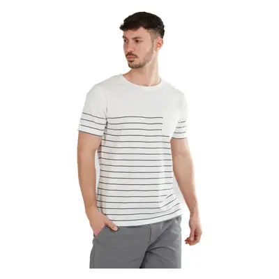 Pánské triko s krátkým rukávem FUNDANGO Jaggy Pocket T-shirt-180-fog