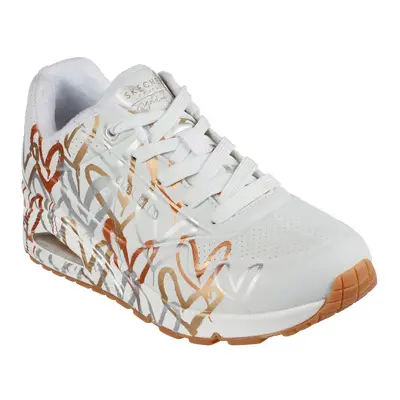 Dámská rekreační obuv SKECHERS Uno Metallic Love white gold