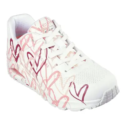 Dámská rekreační obuv SKECHERS Uno Spread The Love white multi pink