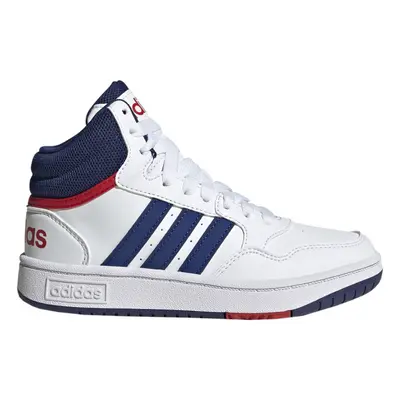 Chlapecká rekreační obuv ADIDAS Hoops 3.0 Mid cloud white victory blue better scarlet