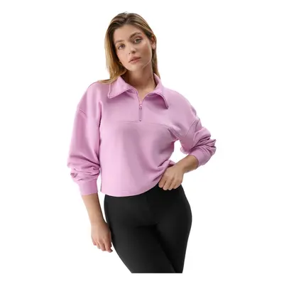 Dámská mikina 4F SWEATSHIRT-4FWSS24TSWSF1004-56S-LIGHT PINK