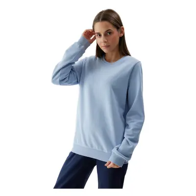 Dámská mikina 4F SWEATSHIRT-WSS24TSWSF0954-34S-LIGHT BLUE