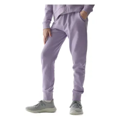 Dívčí tepláky 4F JUNIOR TROUSERS-4FJWSS24TTROF587-52S-LIGHT VIOLET