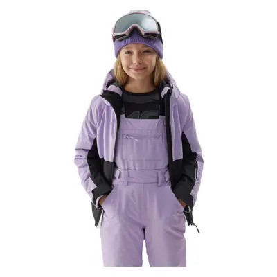 Dívčí lyžařská bunda 4F JUNIOR TECHNICAL JACKET-JAW23TTJAF292-52S-LIGHT VIOLET