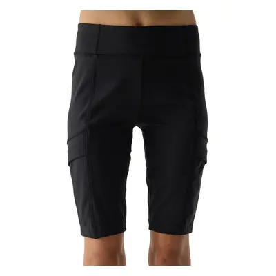 Dívčí turistické kraťasy 4F JUNIOR SHORTS FNK-4FJWSS24TFSHF436-21S-BLACK