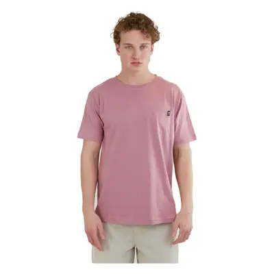 Pánské triko s krátkým rukávem FUNDANGO Talmer Pocket T-shirt-345-raspberry