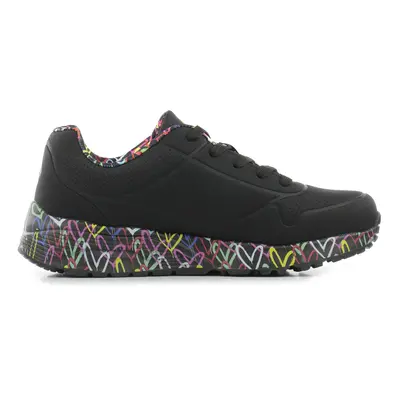 Dívčí rekreační obuv SKECHERS Uno Lite Lovely Luv black