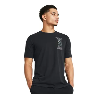 Pánské triko s krátkým rukávem UNDER ARMOUR UA Dusk to Dawn Skul SS-BLK