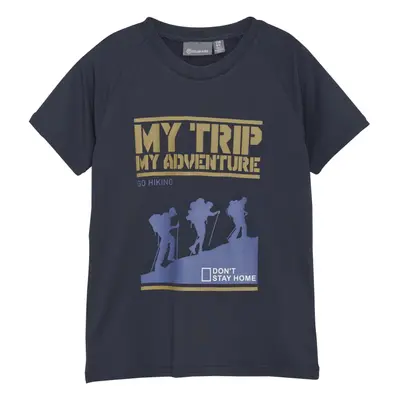 Chlapecké tričko s krátkým rukávem COLOR KIDS T-shirt W. Print - S S, total eclipse