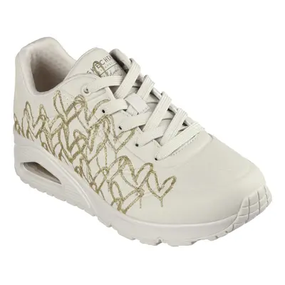 Dámská rekreační obuv SKECHERS Uno Golden Heart natural gold