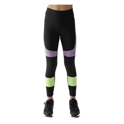 Dívčí legíny 4F JUNIOR TIGHTS FNK-4FJWSS24TFTIF221-20S-DEEP BLACK